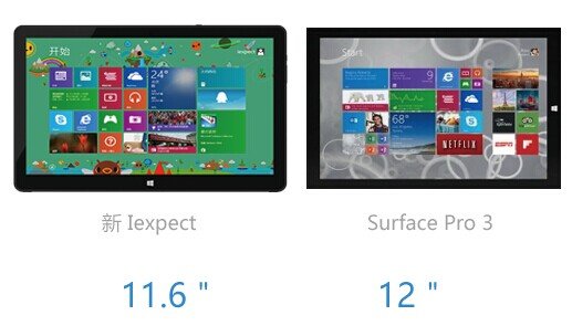 【巅峰对决】新iexpect VS Surface Pro 3