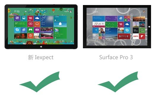 【巅峰对决】新iexpect VS Surface Pro 3